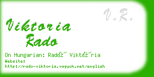 viktoria rado business card